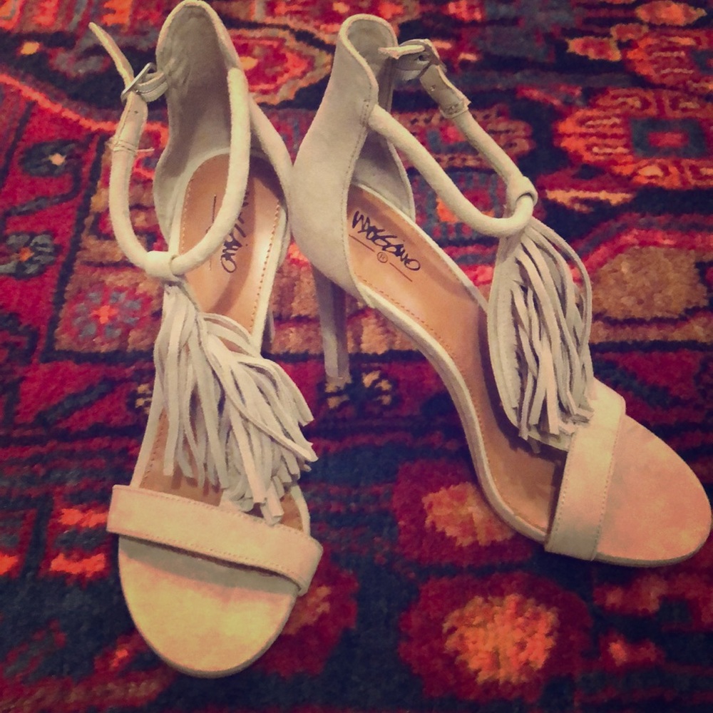 Mission Suede Fringe Sandal